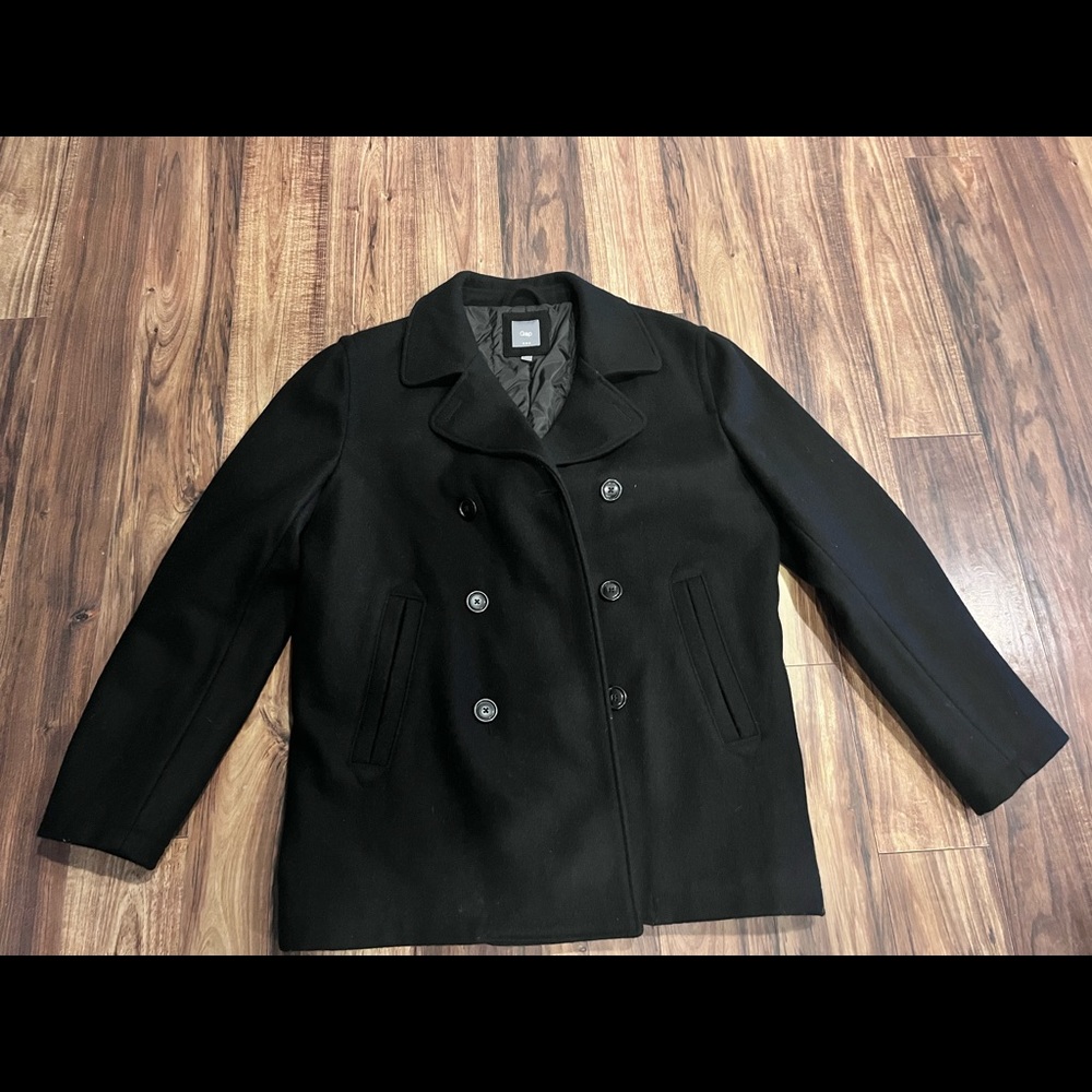 Mens gap peacoat size large